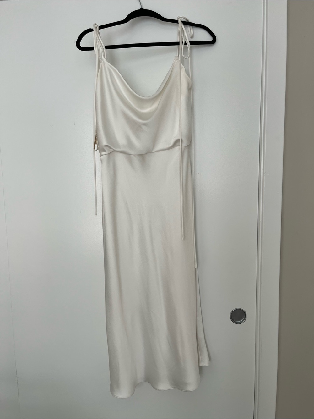 Jenny Yoo Satin Slip Midi Dress, Size 8
